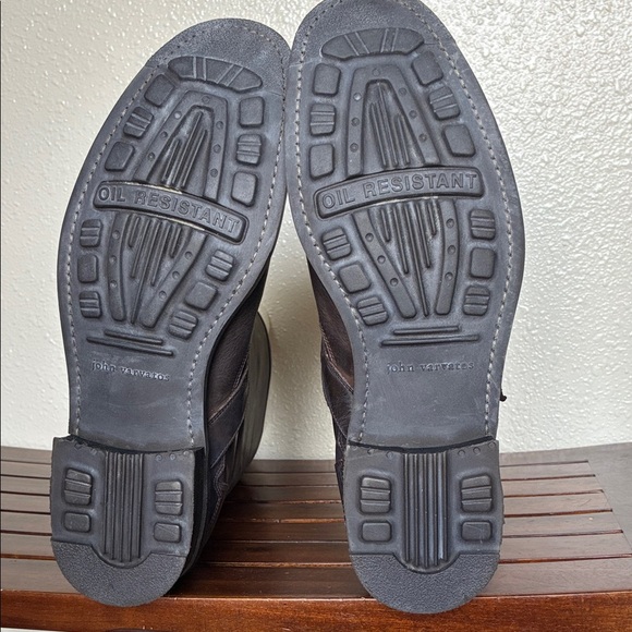 John Varvatos Rich Brown Leather Buckle Boots NWOT - Picture 2 of 6